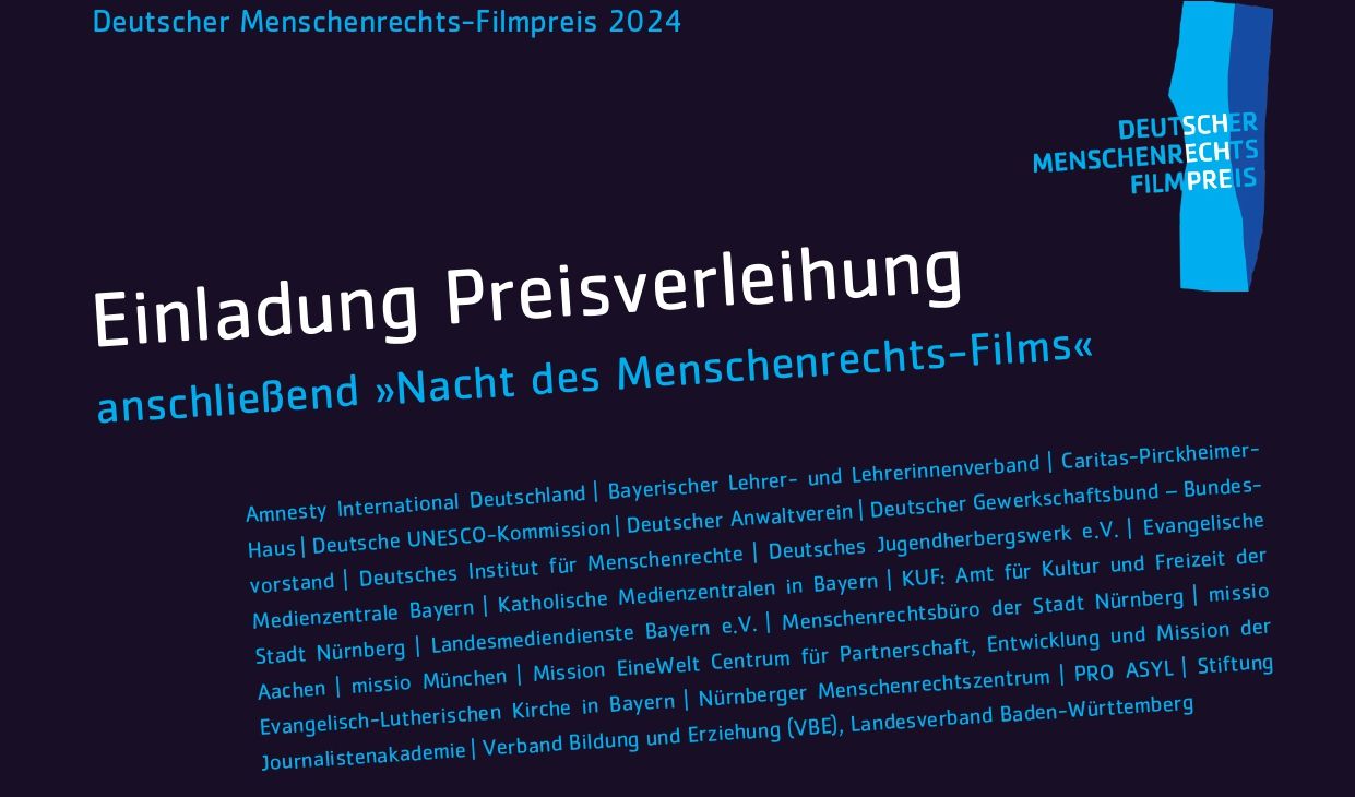 Einladung Deutscher Menschenrechts-Filmpreis 2024